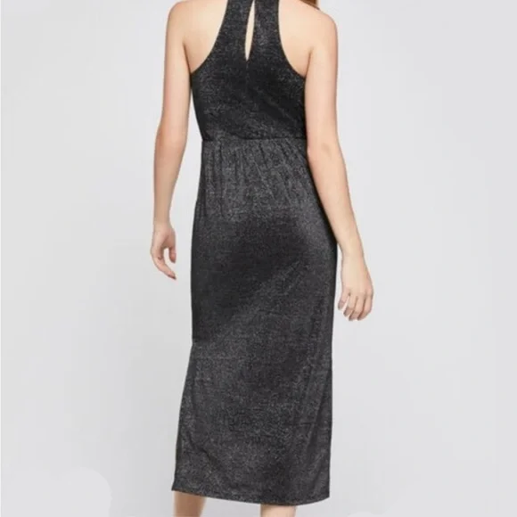 NWT | BCBGenaration|  Midi Metalic Black Dress | Small - Picture 4 of 14